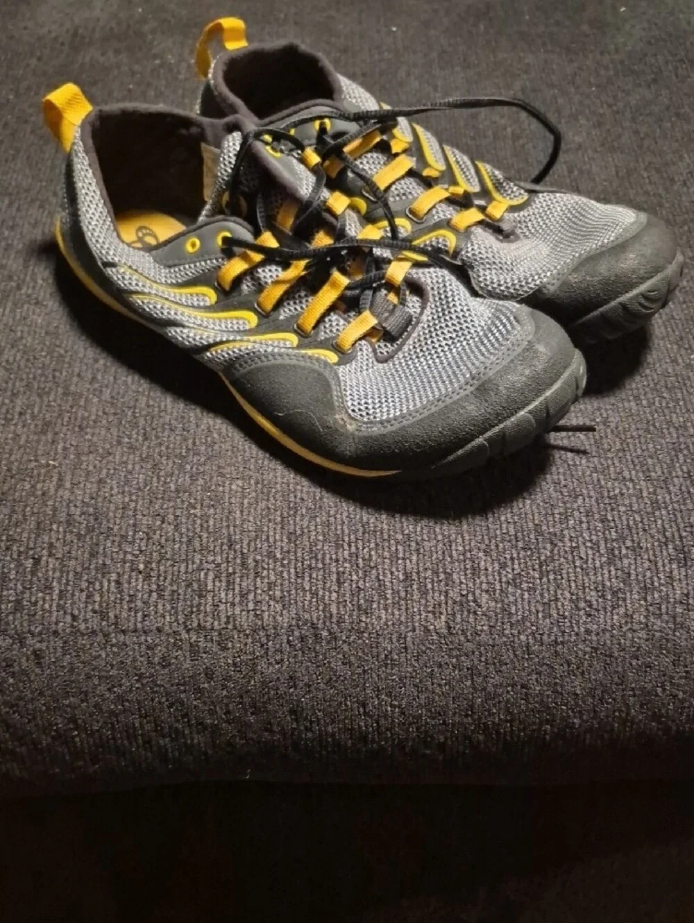 Merrell Brown and Yellow Trail Glove Insole View